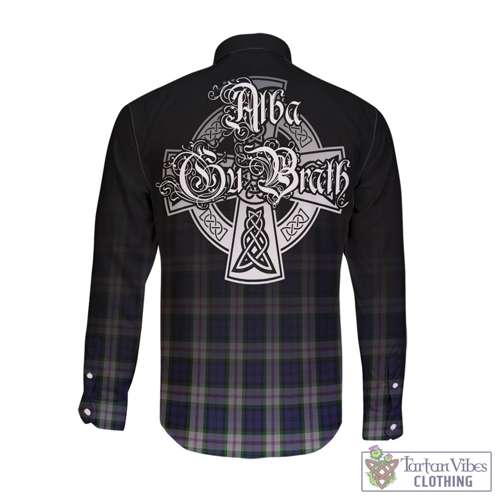 Tartan Vibes Clothing Baird Dress Tartan Long Sleeve Button Up Featuring Alba Gu Brath Family Crest Celtic Inspired