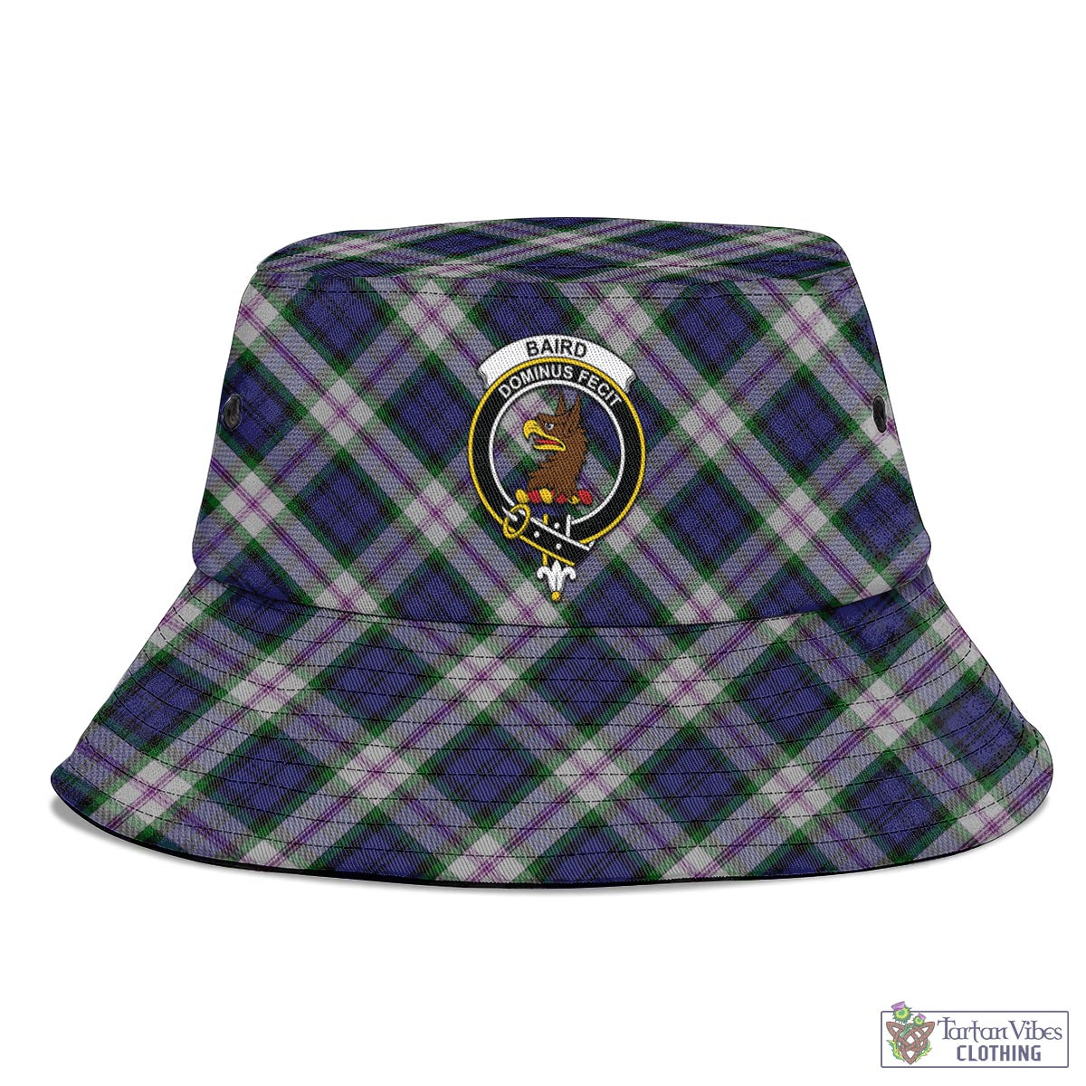 Tartan Vibes Clothing Baird Dress Tartan Bucket Hat with Family Crest
