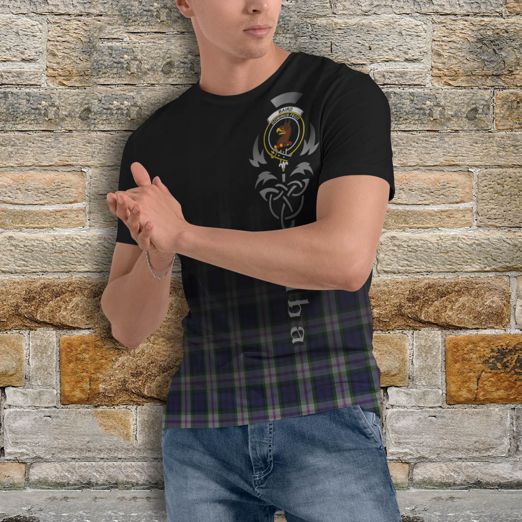 Tartan Vibes Clothing Baird Dress Tartan T-Shirt Featuring Alba Gu Brath Family Crest Celtic Inspired