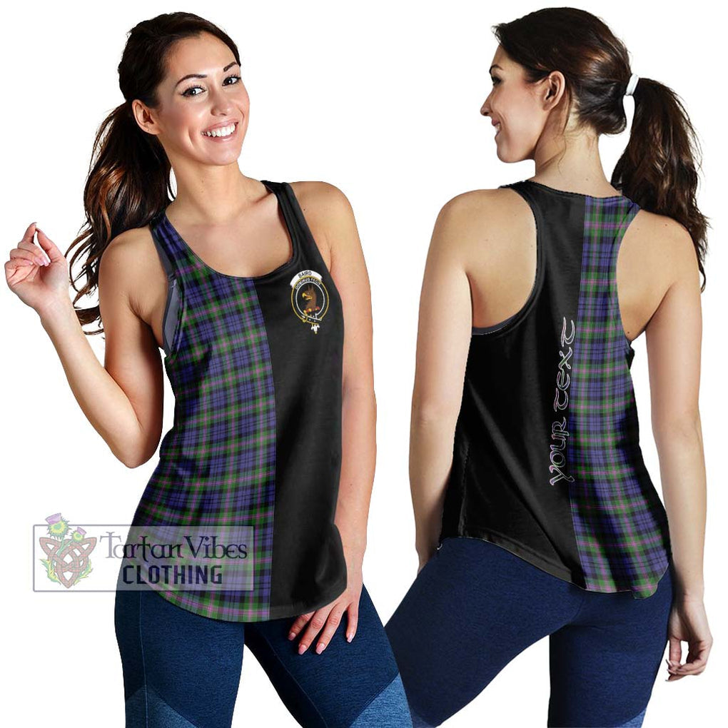 Baird Modern Tartan Women's Racerback Tanks with Family Crest and Half Of Me Style 4XL - Tartanvibesclothing Shop