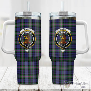 Baird Modern Tartan and Family Crest Tumbler with Handle