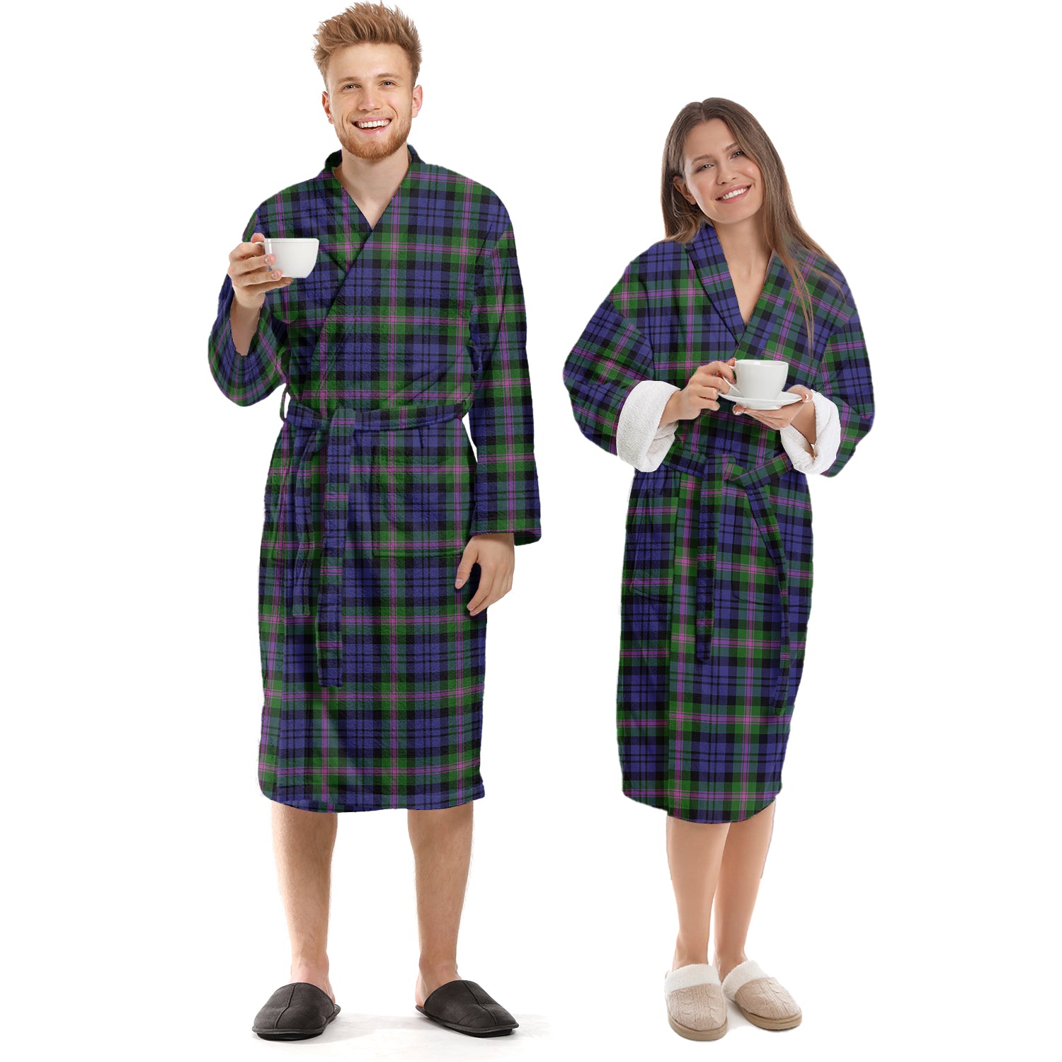 Baird Modern Tartan Bathrobe Unisex S - Tartan Vibes Clothing