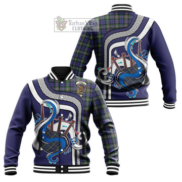 Baird Modern Tartan Baseball Jacket with Epic Bagpipe Style