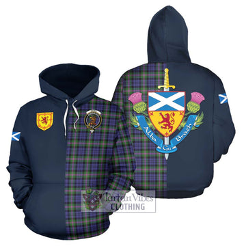 Baird Modern Tartan Hoodie Alba with Scottish Lion Royal Arm Half Style