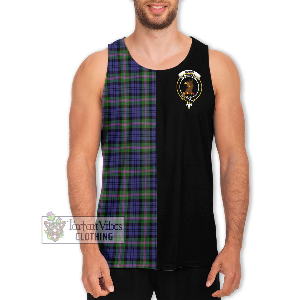 Baird Modern Tartan Men's Tank Top with Family Crest and Half Of Me Style Men - Tartanvibesclothing Shop