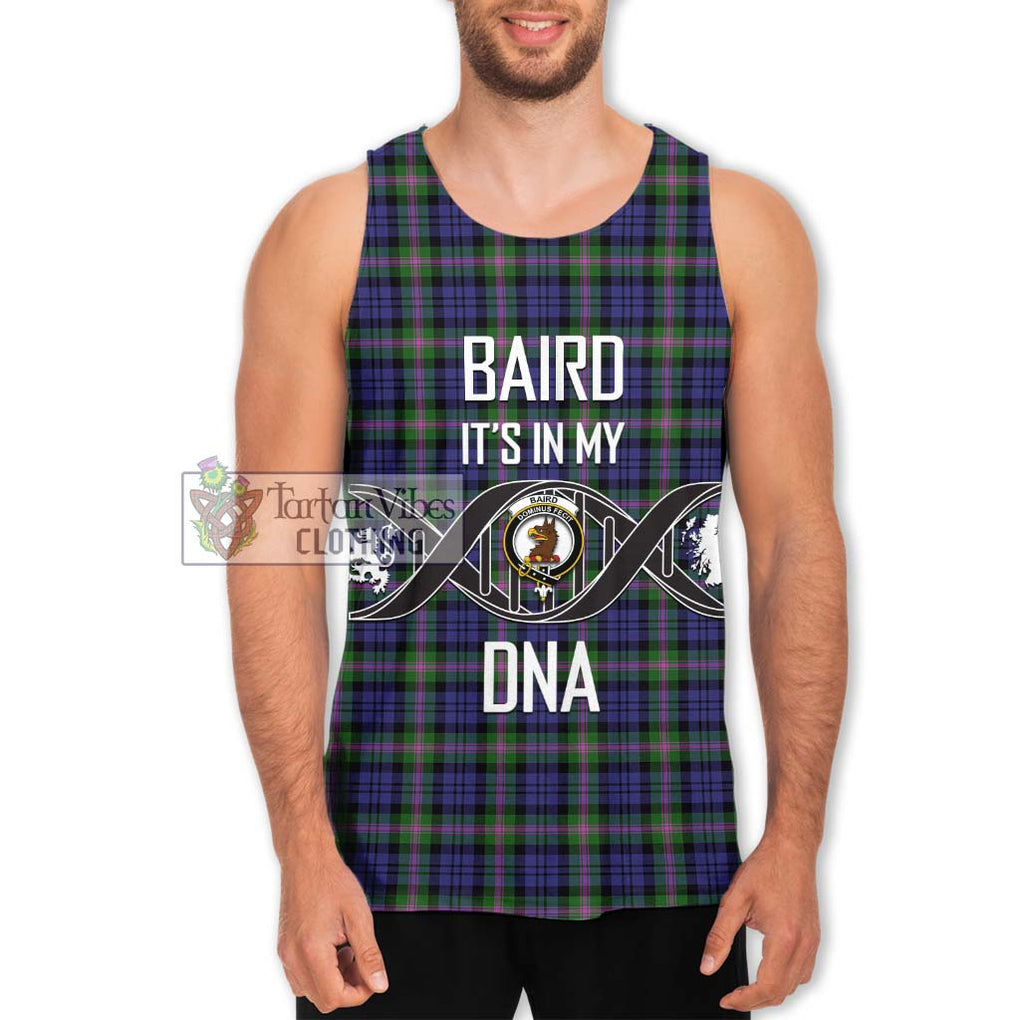 Baird Modern Tartan Men's Tank Top with Family Crest DNA In Me Style Men - Tartanvibesclothing Shop