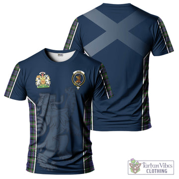 Baird Modern Tartan T-Shirt with Family Crest and Lion Rampant Vibes Sport Style