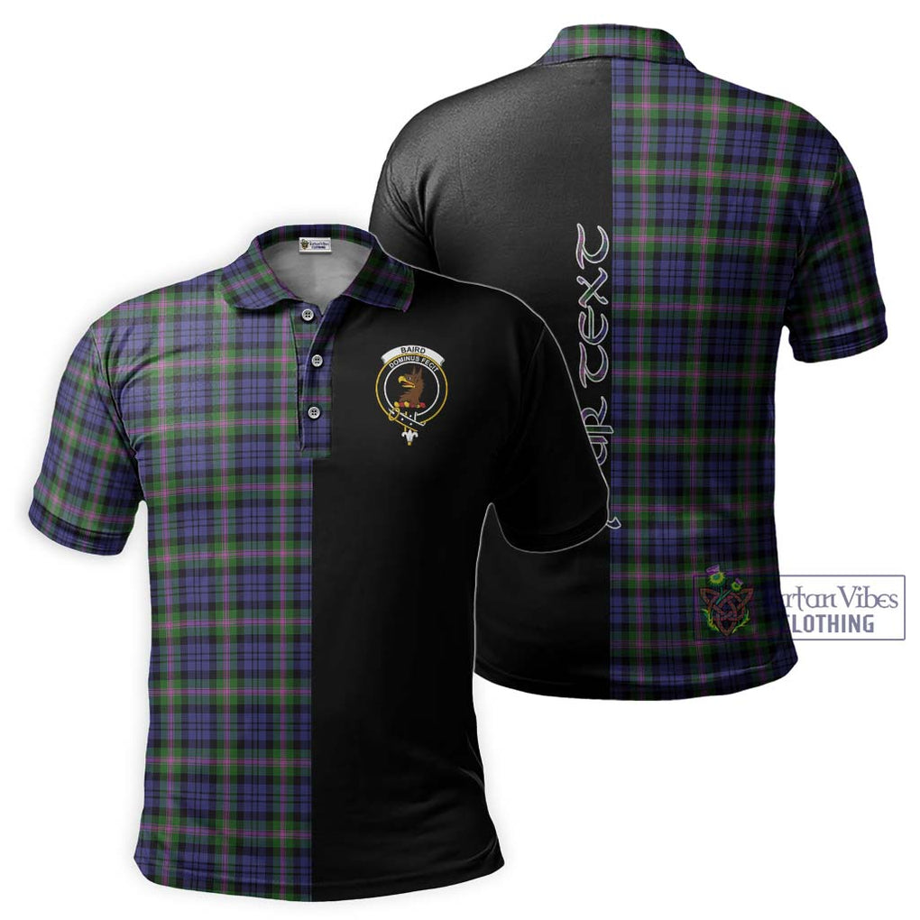 Baird Modern Tartan Polo Shirt with Family Crest and Half Of Me Style Kid - Tartanvibesclothing Shop