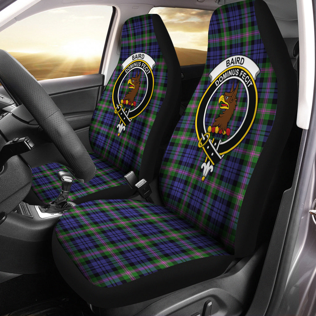 Baird Modern Tartan Car Seat Cover with Family Crest One Size - Tartanvibesclothing