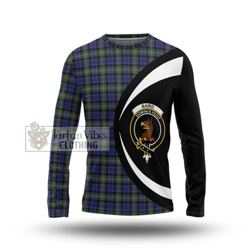 Baird Modern Tartan Long Sleeve T-Shirt with Family Crest Circle Style