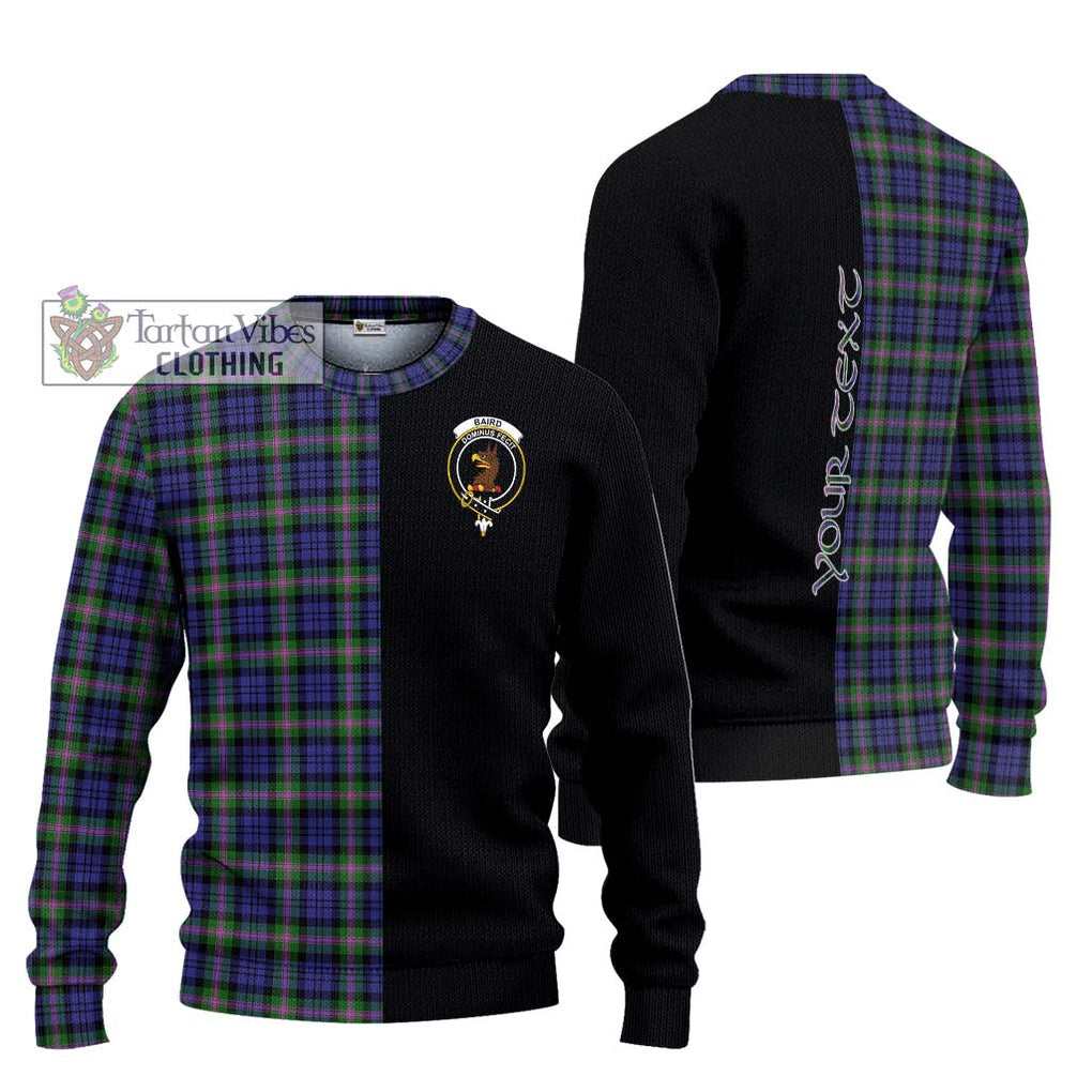 Baird Modern Tartan Knitted Sweater with Family Crest and Half Of Me Style Unisex - Tartanvibesclothing Shop