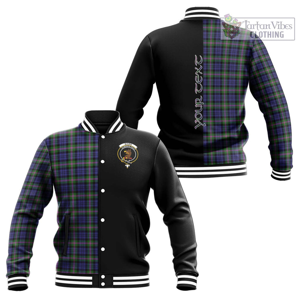 Baird Modern Tartan Baseball Jacket with Family Crest and Half Of Me Style Unisex - Tartanvibesclothing Shop