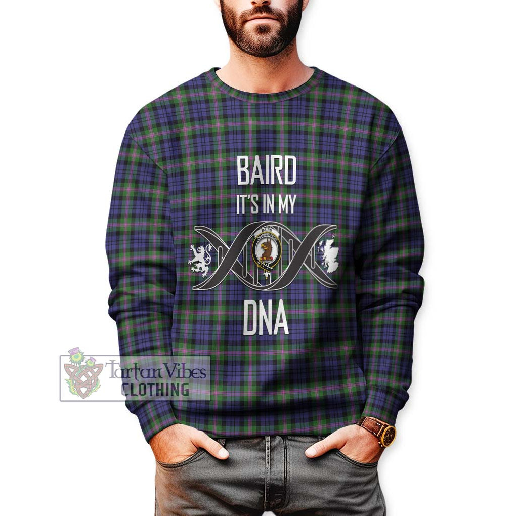 Baird Modern Tartan Sweatshirt with Family Crest DNA In Me Style Unisex - Tartanvibesclothing Shop