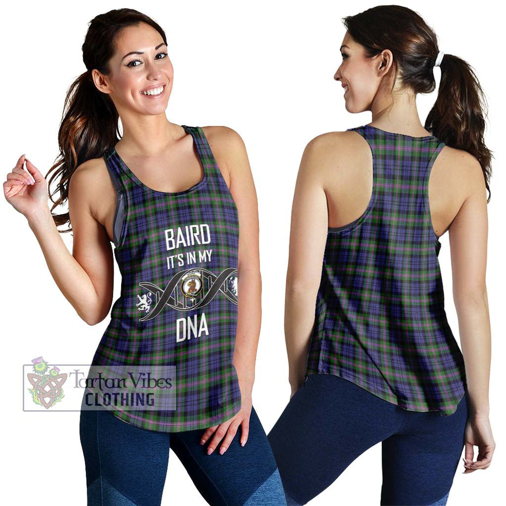 Baird Modern Tartan Women's Racerback Tanks with Family Crest DNA In Me Style 4XL - Tartanvibesclothing Shop