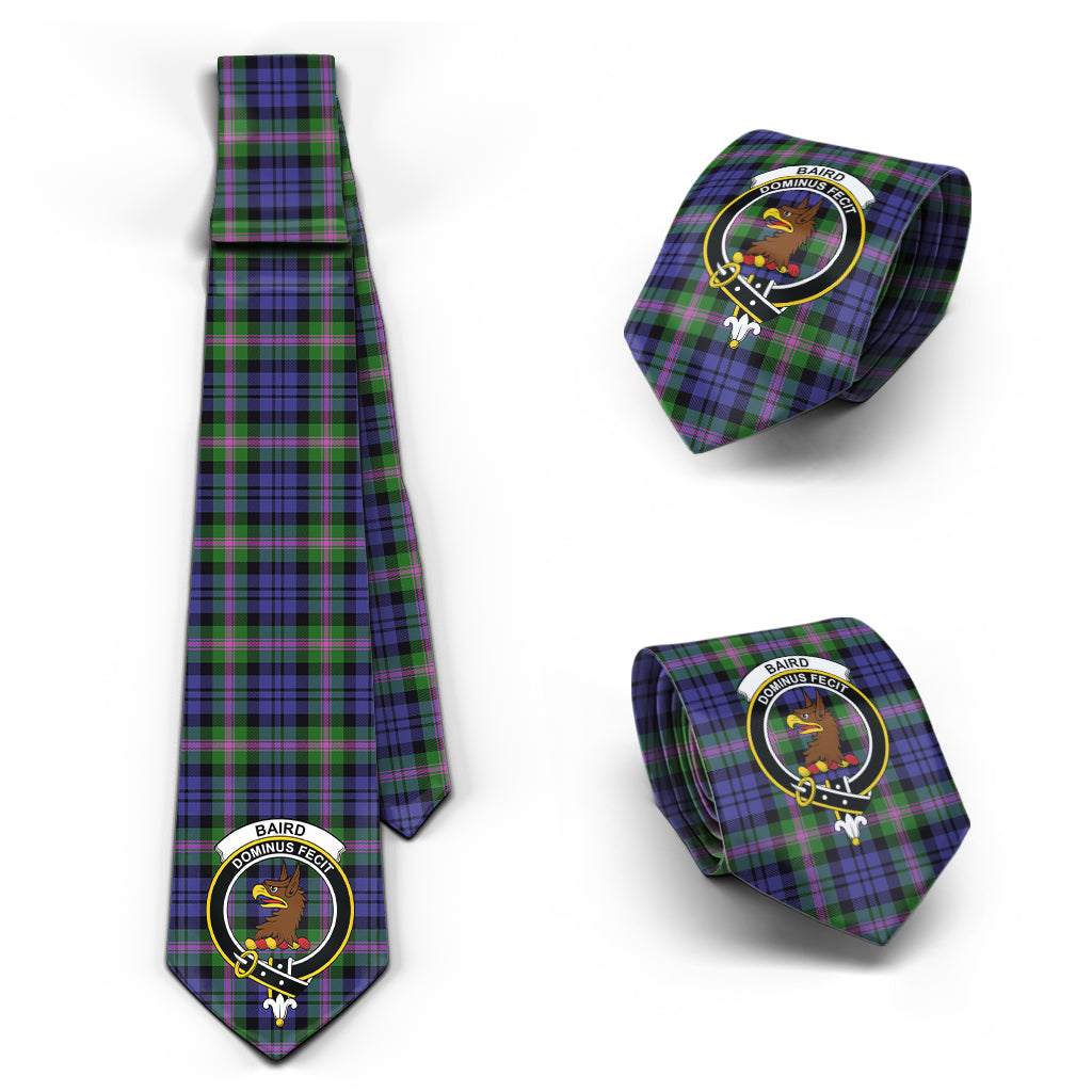 Baird Modern Tartan Classic Necktie with Family Crest Necktie One Size - Tartan Vibes Clothing