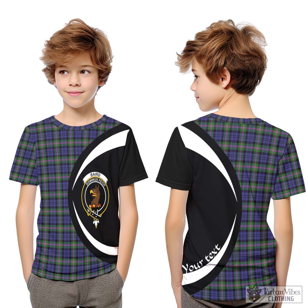 Baird Modern Tartan Kid T-Shirt with Family Crest Circle Style Youth XL Size14 - Tartan Vibes Clothing