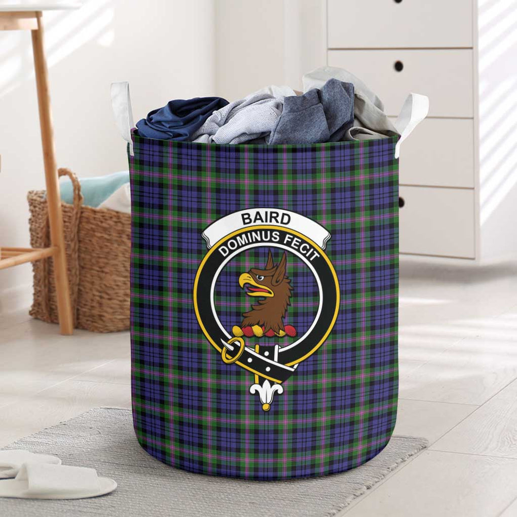 Baird Modern Tartan Laundry Basket with Family Crest One Size - Tartanvibesclothing Shop