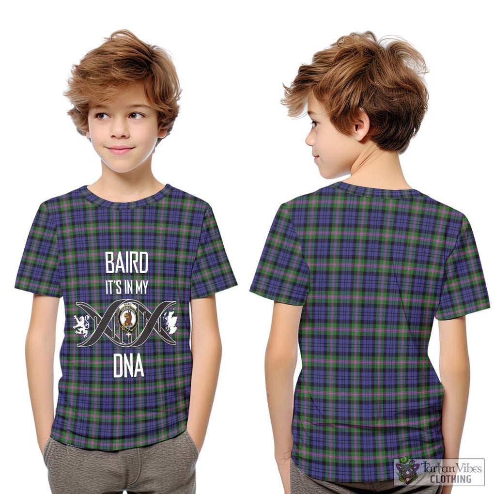 Baird Modern Tartan Kid T-Shirt with Family Crest DNA In Me Style Youth XL Size14 - Tartanvibesclothing Shop