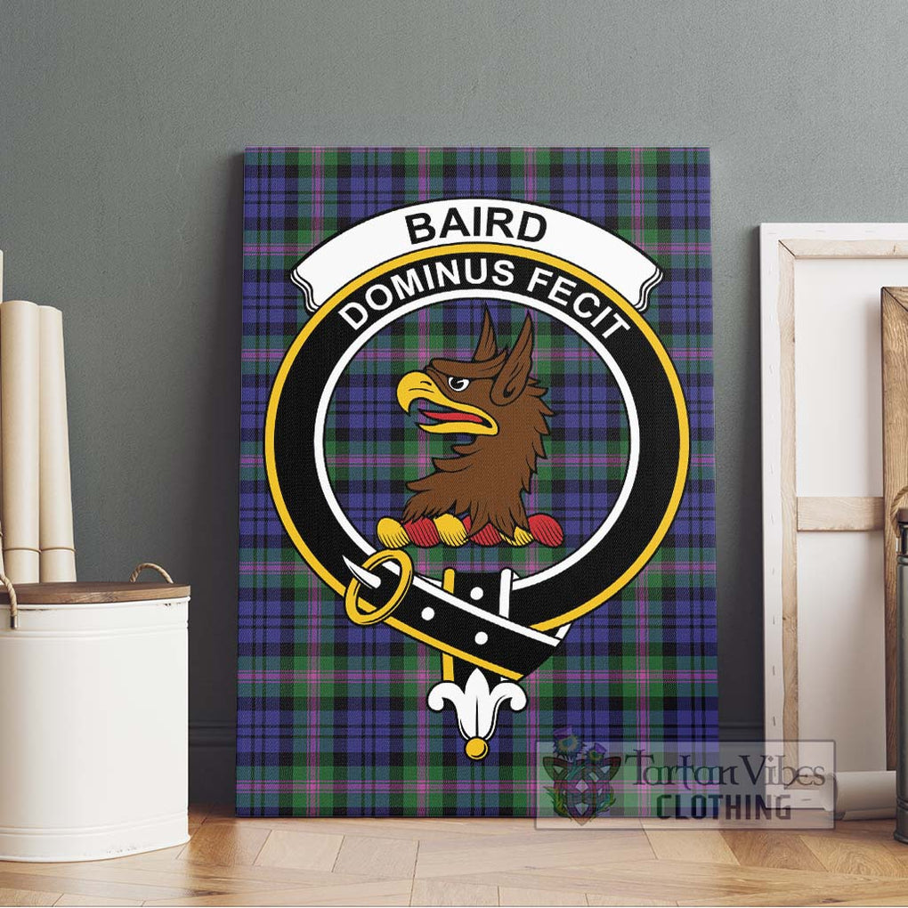 Baird Modern Tartan Canvas Print Wall Art with Family Crest Without Frame - Tartan Vibes Clothing