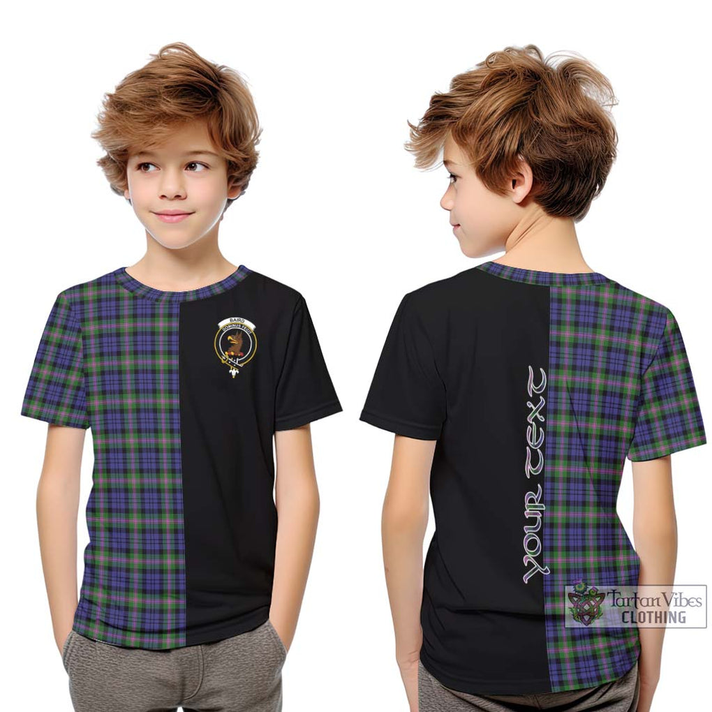 Baird Modern Tartan Kid T-Shirt with Family Crest and Half Of Me Style Youth XL Size14 - Tartanvibesclothing Shop