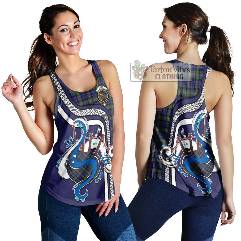 Baird Modern Tartan Women's Racerback Tanks with Epic Bagpipe Style 4XL - Tartanvibesclothing Shop