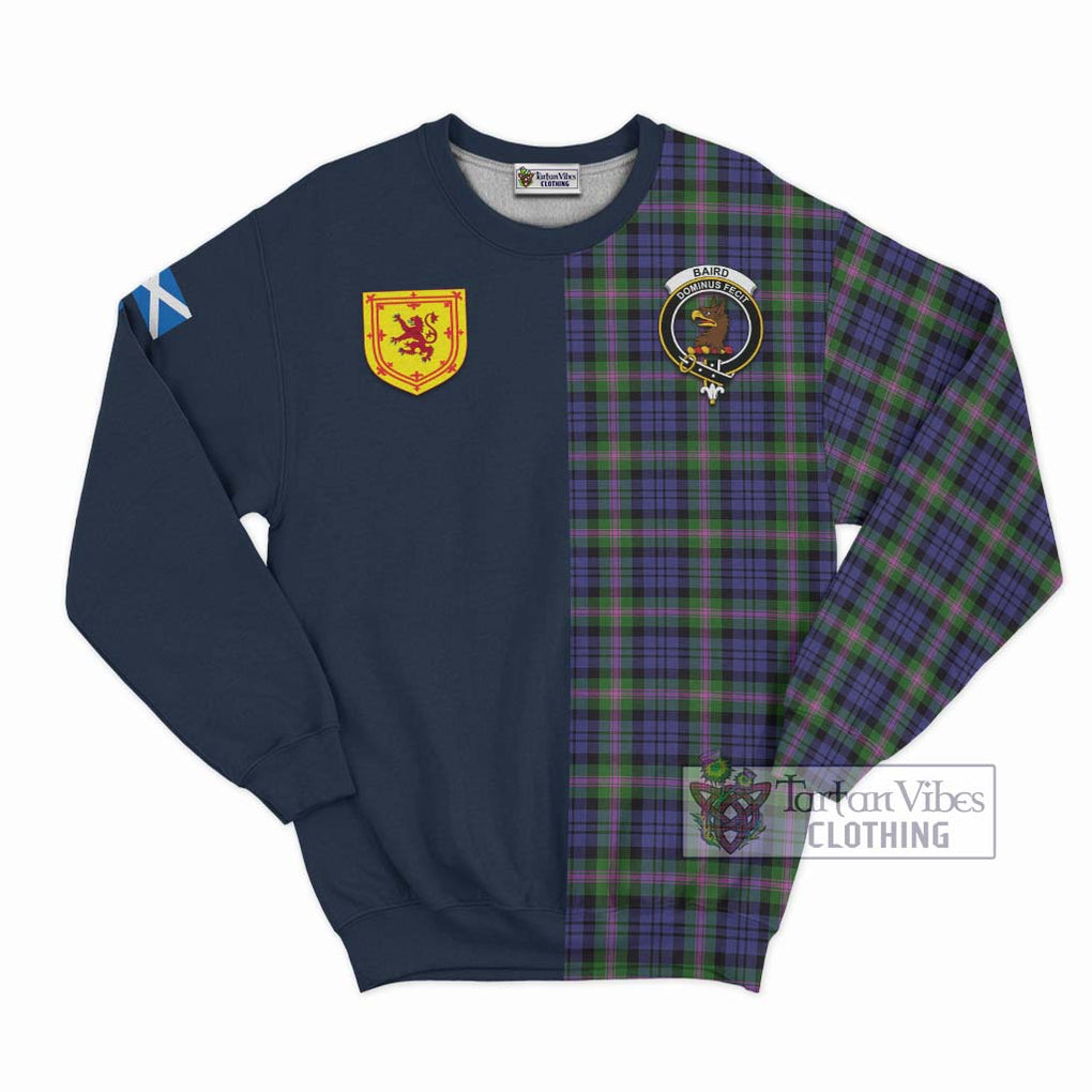 Tartan Vibes Clothing Baird Modern Tartan Sweatshirt with Scottish Lion Royal Arm Half Style