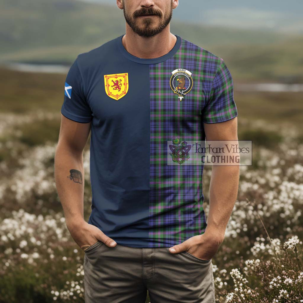 Tartan Vibes Clothing Baird Modern Tartan T-Shirt Alba with Scottish Lion Royal Arm Half Style