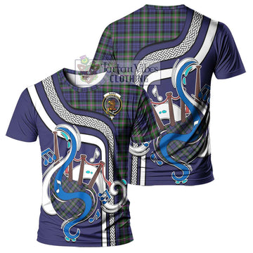 Baird Modern Tartan T-Shirt with Epic Bagpipe Style