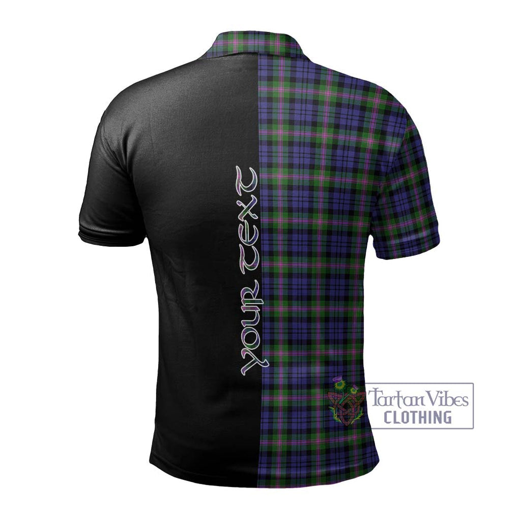 Baird Modern Tartan Polo Shirt with Family Crest and Half Of Me Style - Tartanvibesclothing Shop