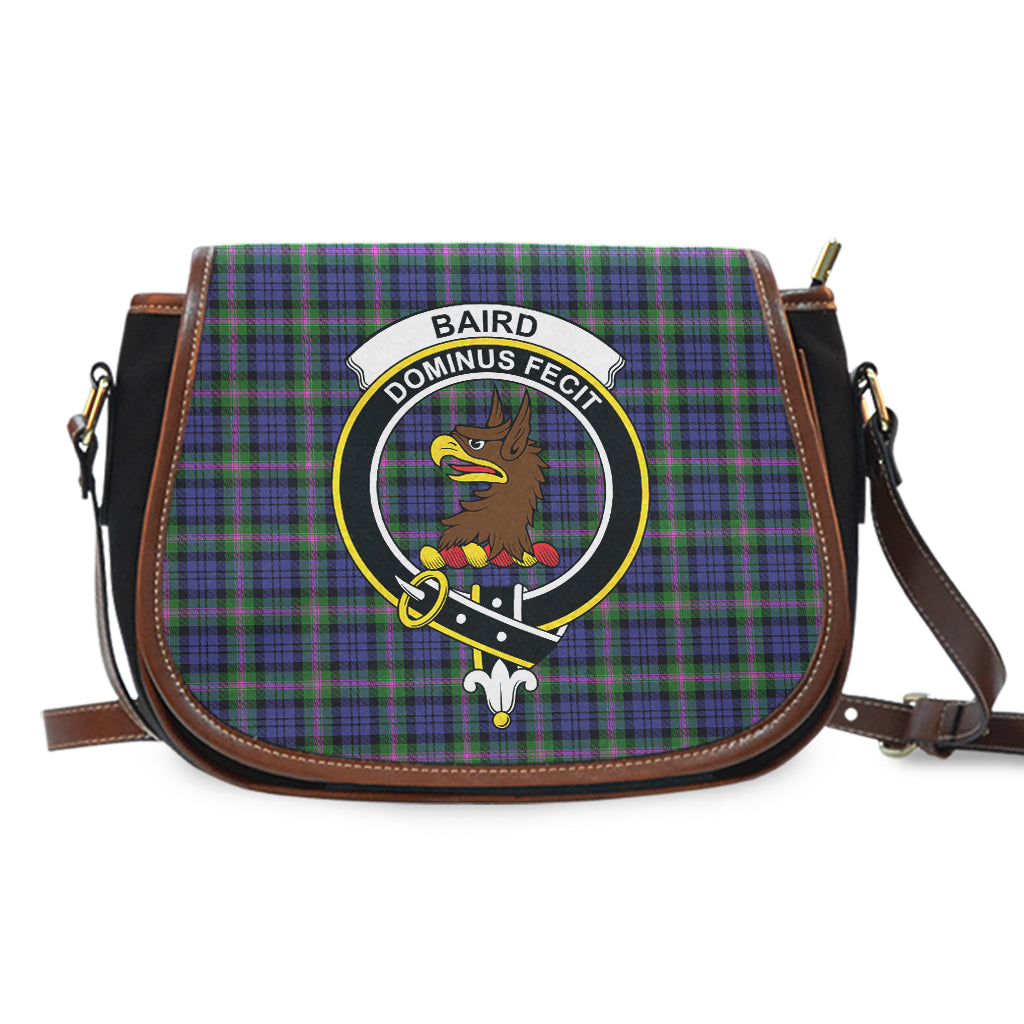 Baird Modern Tartan Saddle Bag with Family Crest - Tartan Vibes Clothing