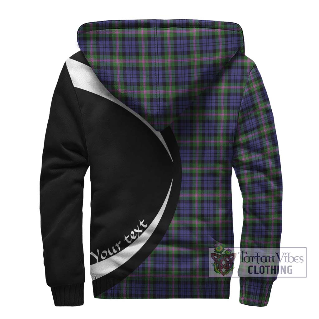 Baird Modern Tartan Sherpa Hoodie with Family Crest Circle Style - Tartan Vibes Clothing