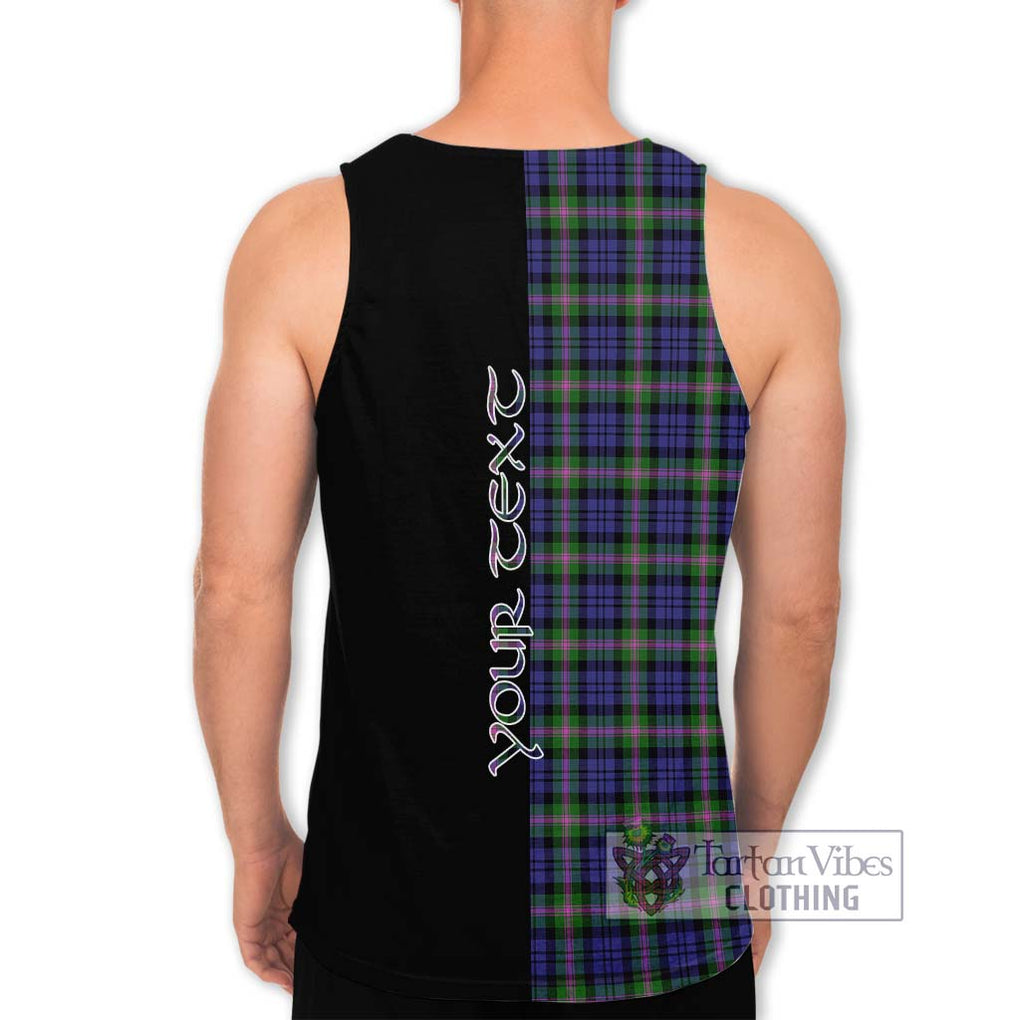 Baird Modern Tartan Men's Tank Top with Family Crest and Half Of Me Style - Tartanvibesclothing Shop