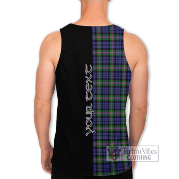 Baird Modern Tartan Men's Tank Top with Family Crest and Half Of Me Style