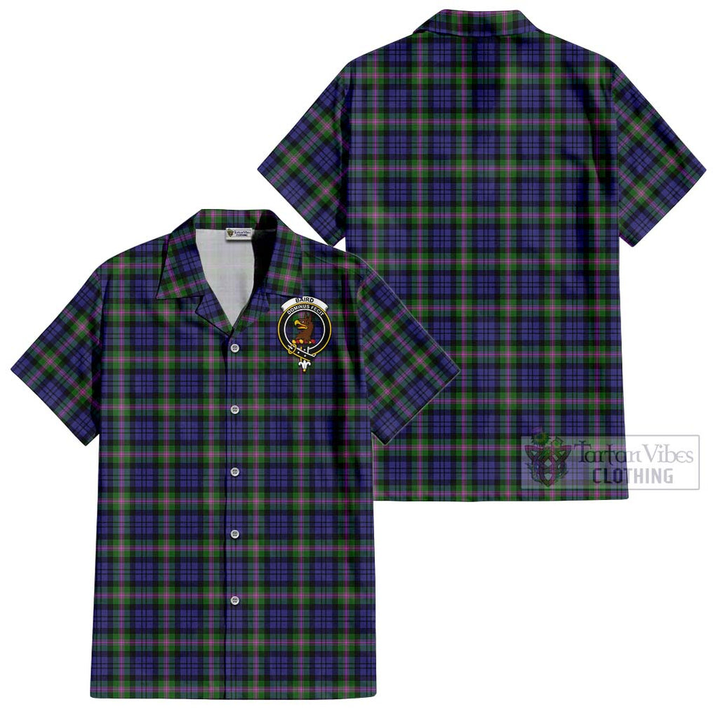 Baird Modern Tartan Cotton Hawaiian Shirt with Family Crest Kid - Tartan Vibes Clothing