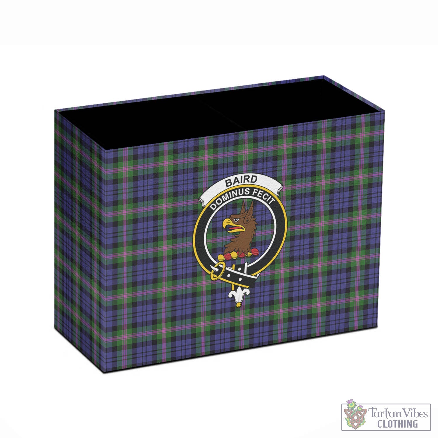 Tartan Vibes Clothing Baird Modern Tartan Pen Holder with Family Crest