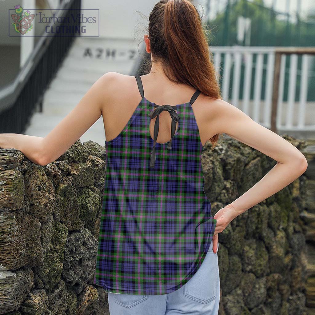 Tartan Vibes Clothing Baird Modern Tartan Loose Halter Neck Camisole