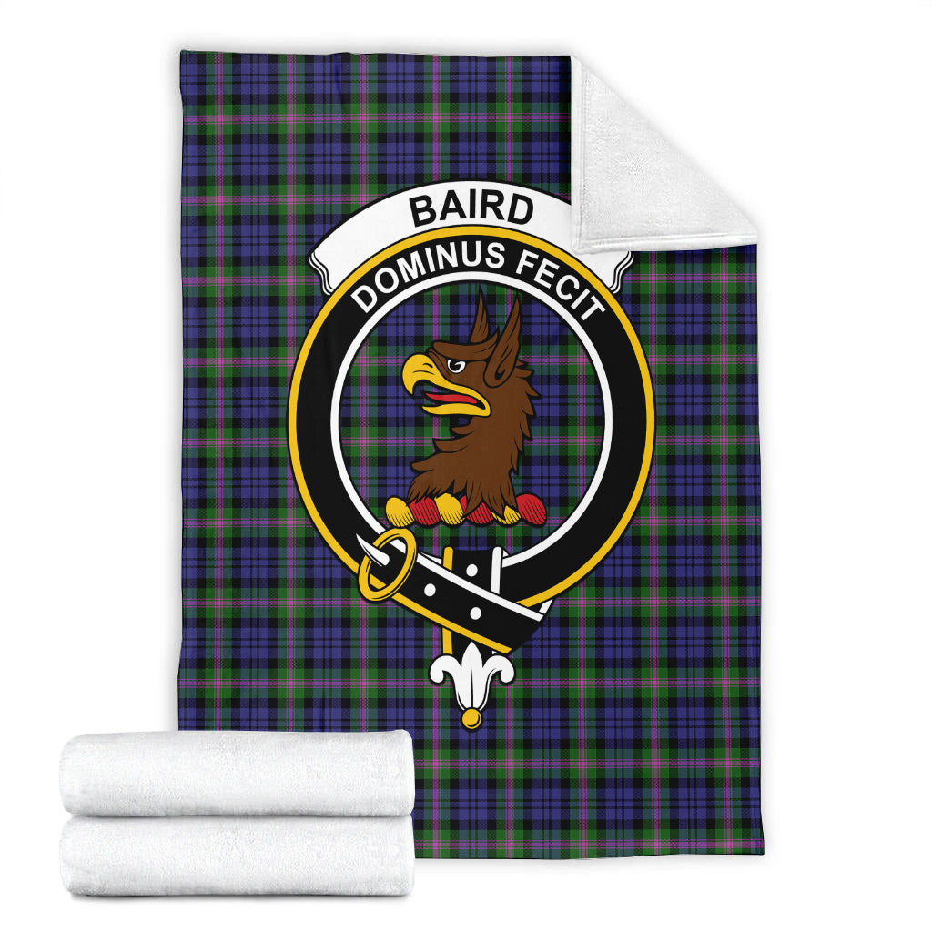 Baird Modern Tartan Blanket with Family Crest - Tartan Vibes Clothing