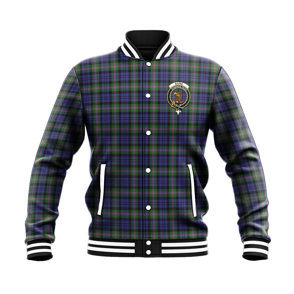 Baird Modern Tartan Baseball Jacket with Family Crest - Tartanvibesclothing