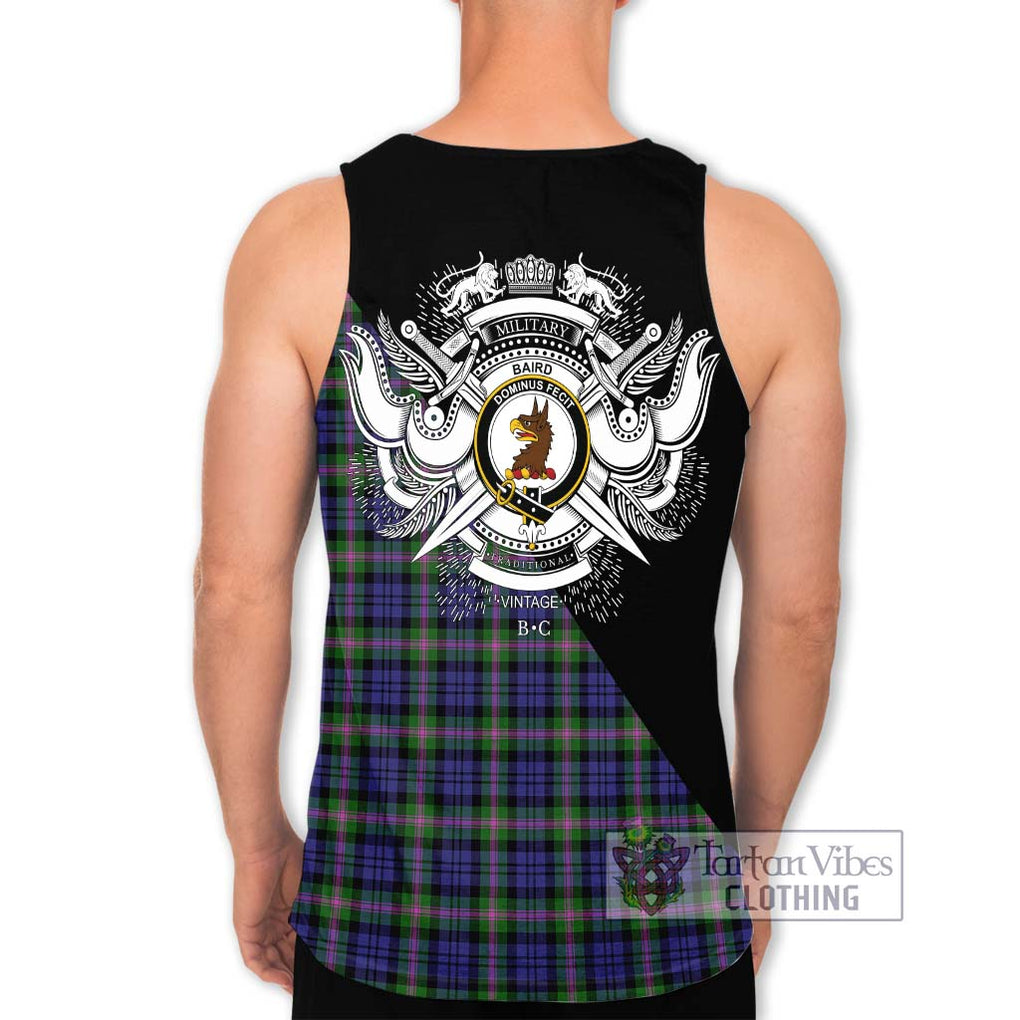 Baird Modern Tartan Men's Tank Top with Family Crest and Military Logo Style - Tartanvibesclothing Shop