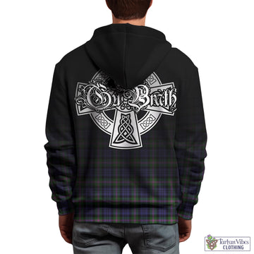 Baird Modern Tartan Hoodie Featuring Alba Gu Brath Family Crest Celtic Inspired