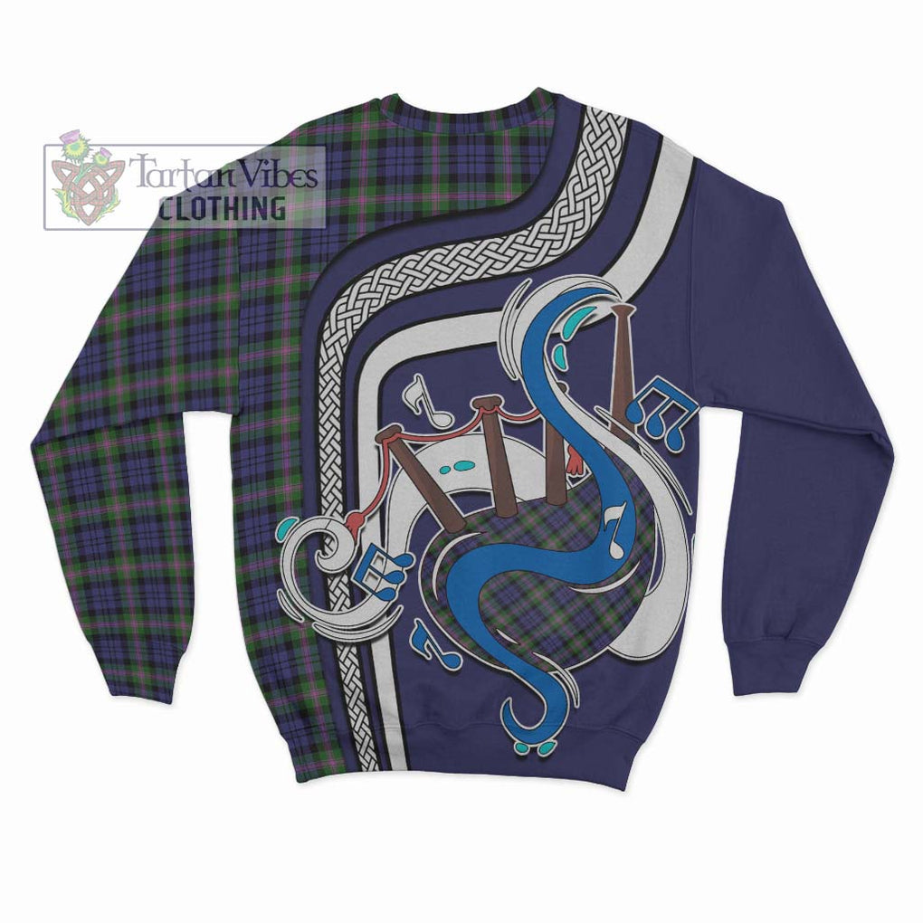 Baird Modern Tartan Sweatshirt with Epic Bagpipe Style - Tartanvibesclothing Shop