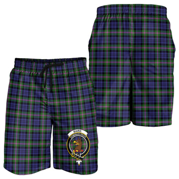 Baird Modern Tartan Mens Shorts with Family Crest