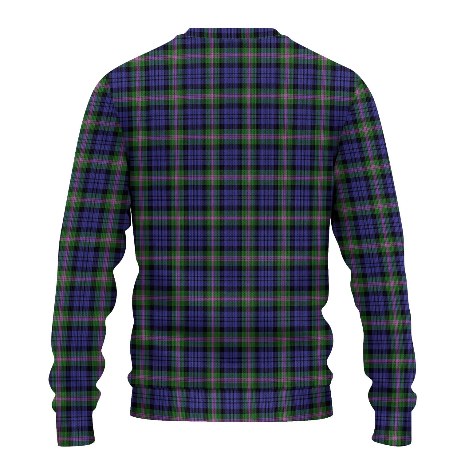 Baird Modern Tartan Knitted Sweater with Family Crest - Tartanvibesclothing