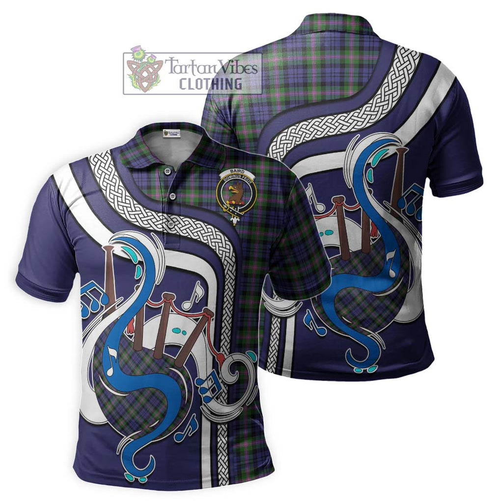 Tartan Vibes Clothing Baird Modern Tartan Polo Shirt with Epic Bagpipe Style