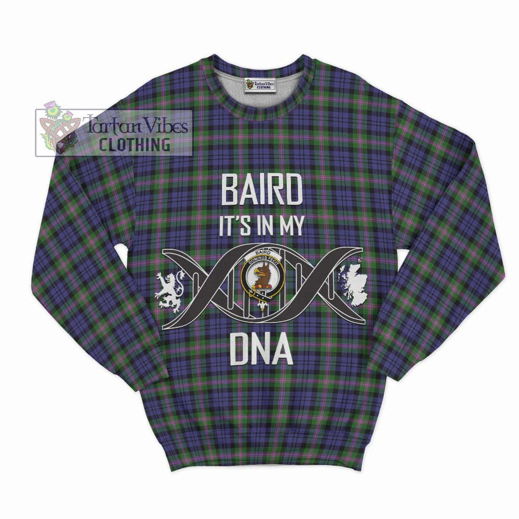 Baird Modern Tartan Sweatshirt with Family Crest DNA In Me Style - Tartanvibesclothing Shop