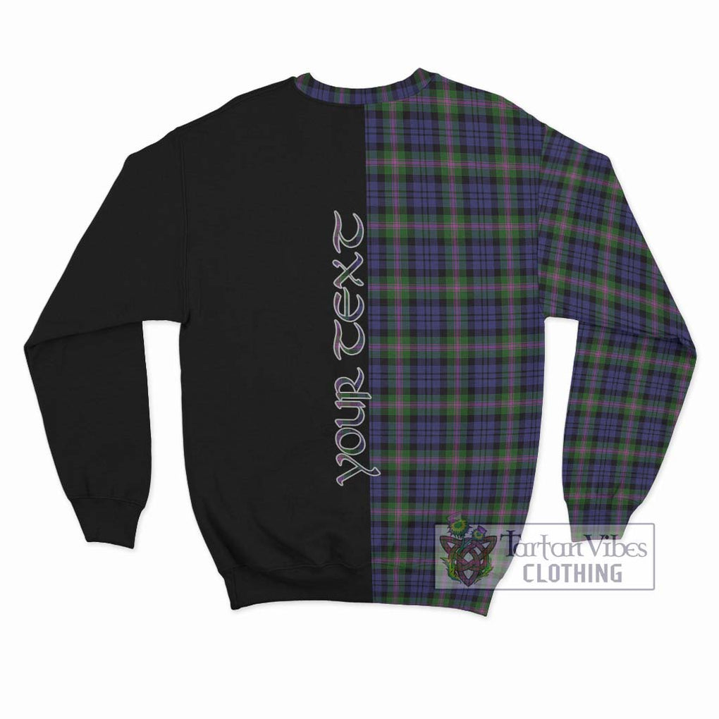 Baird Modern Tartan Sweatshirt with Family Crest and Half Of Me Style - Tartanvibesclothing Shop