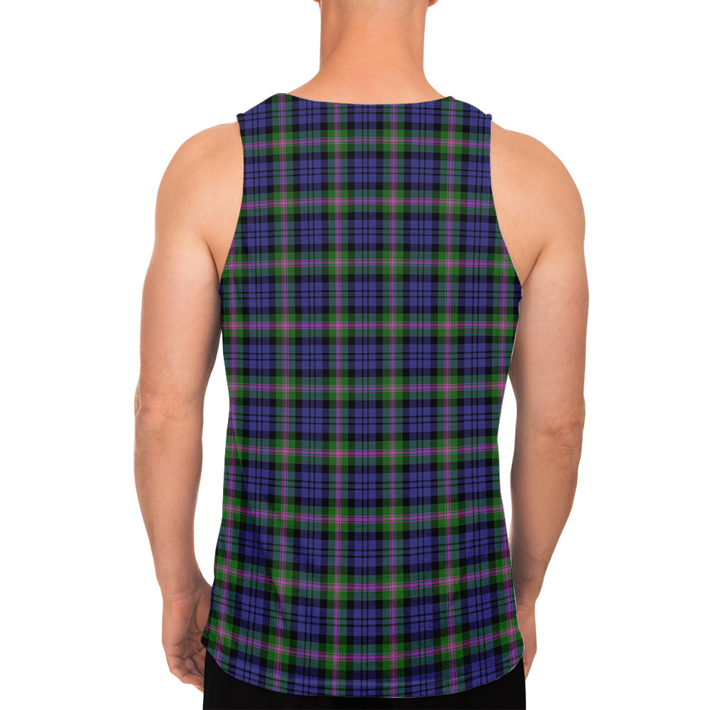 Baird Modern Tartan Mens Tank Top with Family Crest - Tartanvibesclothing