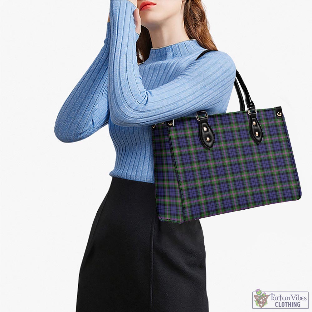 Tartan Vibes Clothing Baird Modern Tartan Luxury Leather Handbags