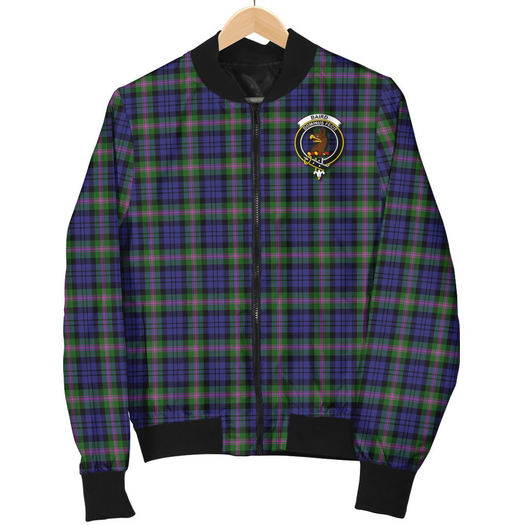 Baird Modern Tartan Bomber Jacket with Family Crest - Tartanvibesclothing