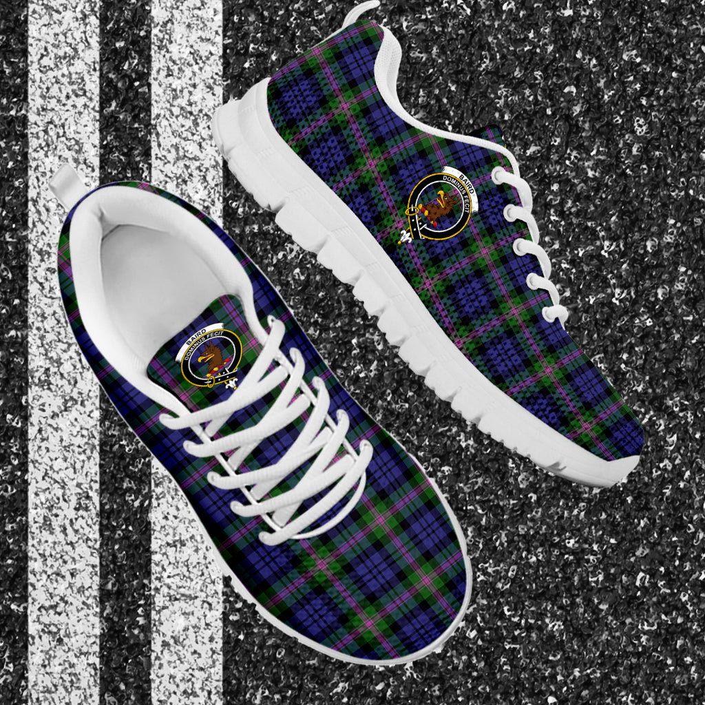 Baird Modern Tartan Sneakers with Family Crest - Tartan Vibes Clothing